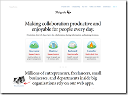 37signals- Web-based collaboration apps for small business
